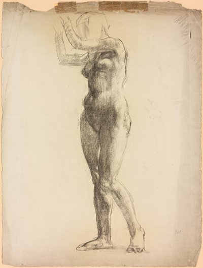 Een studie van een vrouwelijk figuur door Derwent Lees