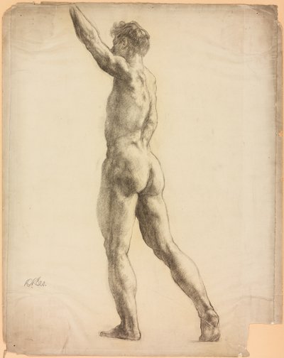 Een studie van een mannelijk figuur door Derwent Lees