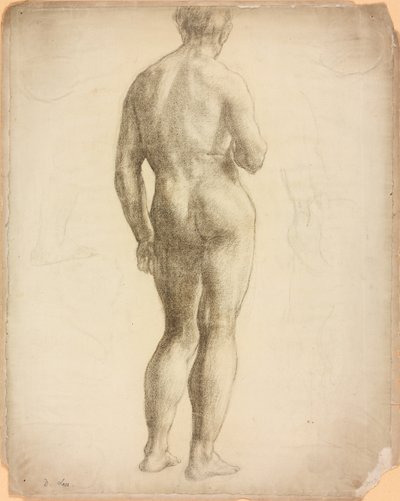 Een studie van een mannelijk figuur door Derwent Lees