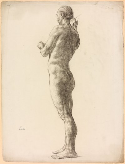Een studie van een mannelijk figuur door Derwent Lees
