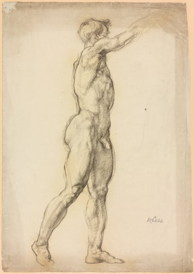 Een studie van een mannelijk figuur door Derwent Lees