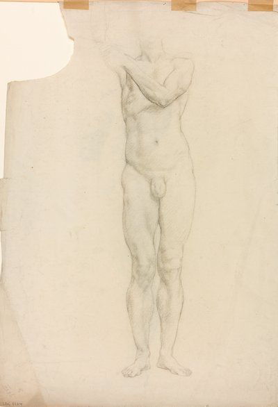 Een studie van een mannelijk figuur door Derwent Lees
