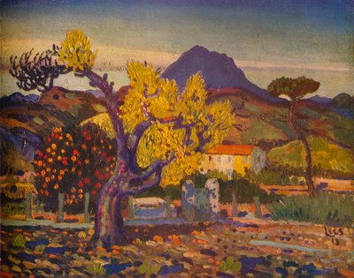 Perenboom in bloei, 1913-1932 door Derwent Lees