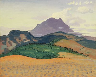 Tour Madeloc in de Pyreneeën, ca. 1913 door Derwent Lees