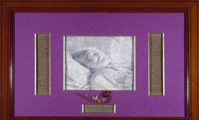 Victor Hugo op zijn sterfbed, circa 1885 door Desire Francois Laugee
