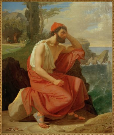 D.C. Blunck, Odysseus op het eiland van Kalypso door Detlev Konrad Blunck