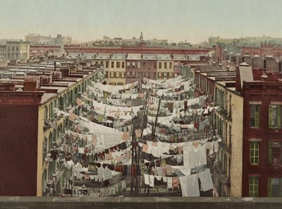 Een maandagse was, New York, c.1900 door Detroit Photographic Co.