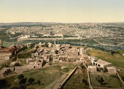 Algemeen Uitzicht, Jeruzalem, Heilig Land, c.1890-c.1900 door Detroit Photographic Co.