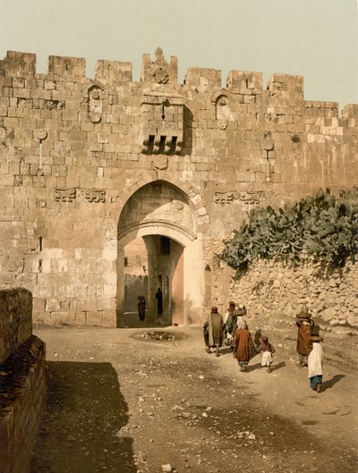 St. Stefanuspoort, Jeruzalem, Heilig Land door Detroit Photographic Co.