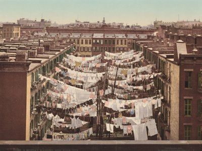 Een Maandag Wasdag, New York City door Detroit Photographic Company