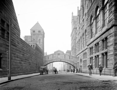 Brug der Zuchten, Pittsburgh, Pennsylvania door Detroit Publishing Co.