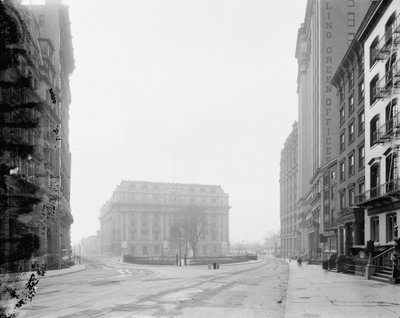 Douanehuis en Bowling Green, New York, N.Y. door Detroit Publishing Co.