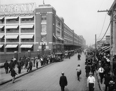 Vier uur ploeg, Ford Motor Company, Detroit door Detroit Publishing Co.
