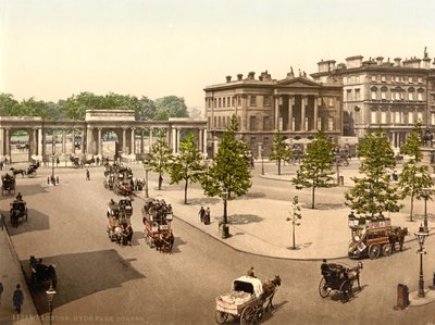 Hyde Park Corner, Londen, c.1890-1900 door Detroit Publishing Co.