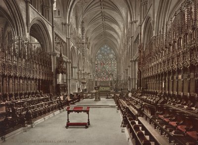 Lincoln Cathedral koor, ca. 1900 door Detroit Publishing Co.