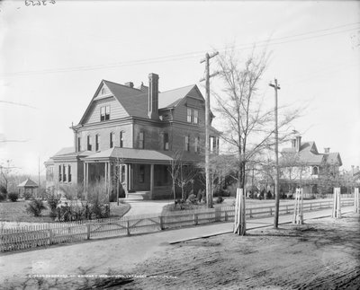 Woonplaats van Booker T. Washington, Tuskegee Institute, ca. 1906 (zw/w foto) door Detroit Publishing Co.