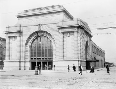 Eindstation, New Orleans door Detroit Publishing Co.