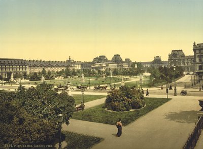 Het Louvre, Parijs, ca. 1890-1900 door Detroit Publishing Co.