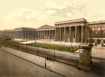 British Museum, Londen, ca. 1890-1900 (fotochrom) door Detroit Publishing Co.