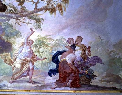 Mythologische scène door Diacinto (attr.) Fabbroni