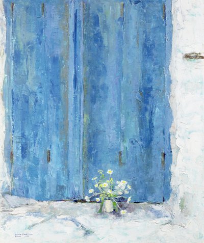 Blauwe luik, 1990 door Diana Schofield