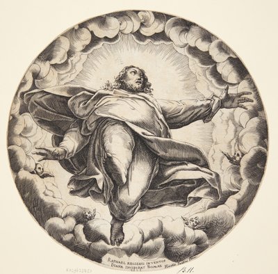 Hemelvaart van Christus door Diana Scultori