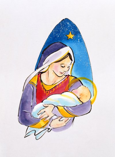 Madonna en kind door Diane Matthes