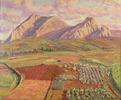 Landschap door Diario or Dario de Regoyos y Valdes