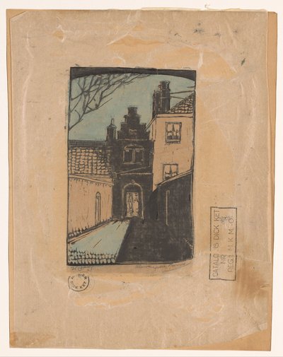 Kloosterpoort, Hoorn door Dick Ket (signed by artist)