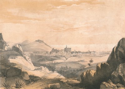 Malaga, vanaf de Ermitas, ca. 1850 door Dickinson Brothers