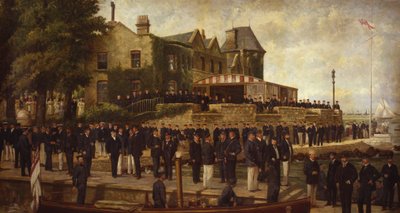 Composietportret van leden van de Royal Yacht Squadron, 1895 door Dickinson and Foster