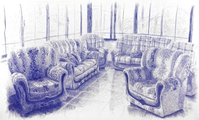 Descanso, 2023 (inkt op doek) door Diego Beyro