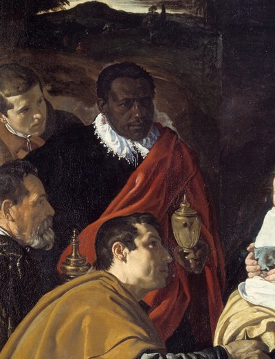 Aanbidding der Wijzen (detail) door Diego Velázquez