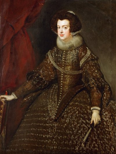 Portret van Elisabeth van Frankrijk, koningin-gemalin van Spanje door Diego Velázquez