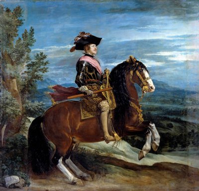 Ruiterportret van koning Filips IV (1605-1665) door Diego Velázquez