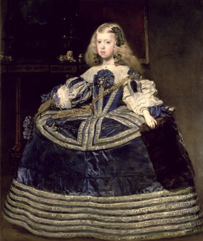 Infanta Margarita Teresa in een blauwe jurk door Diego Velázquez