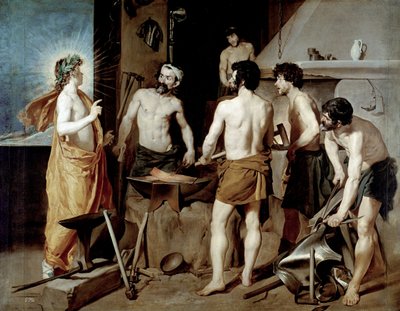 La Roa di Vulcano door Diego Rodriguez de Silva y Velazquez