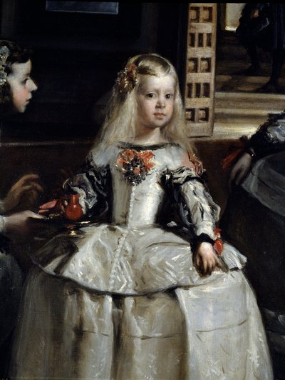 Las Meninas (detail) door Diego Rodriguez de Silva y Velazquez