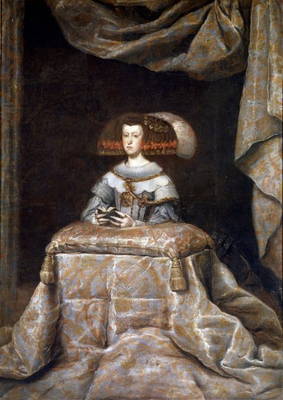 Portret van Mariana van Oostenrijk, biddend door Diego Velázquez