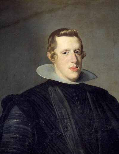 Portret van Filips IV (detail) door Diego Velázquez