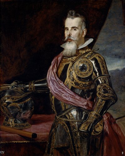 Portret van Juan Francisco Pimentel, graaf van Benavento door Diego Rodriguez de Silva y Velazquez