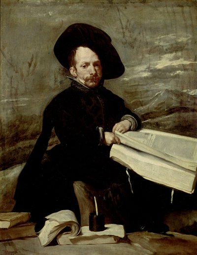 Portret van de Buffone "El Primo" door Diego Rodriguez de Silva y Velazquez