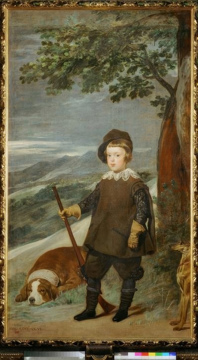 Prins Baltasar Carlos als jager door Diego Velázquez
