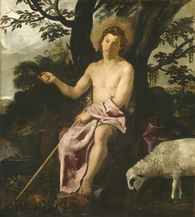 Sint Jan de Doper in de wildernis, ca. 1622 door Diego Velázquez