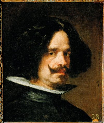 Zelfportret (schilderij op doek) door Diego Rodriguez de Silva y Velazquez
