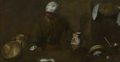 Keukenscène, 1618-1620 door Diego Velasquez