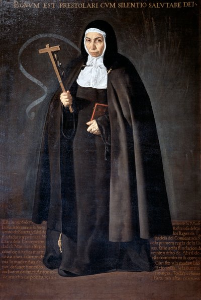 Abdis Jerónima de la Fuente, 1620 door Diego Velázquez
