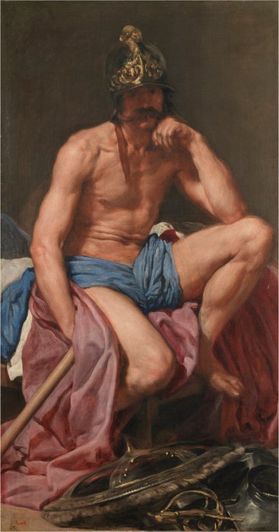 Mars, ca 1638 door Diego Velázquez