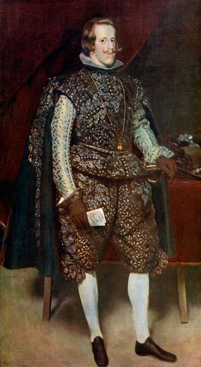 Filips IV van Spanje in Bruin en Zilver, ca. 1631-1632, 1912 door Diego Velázquez