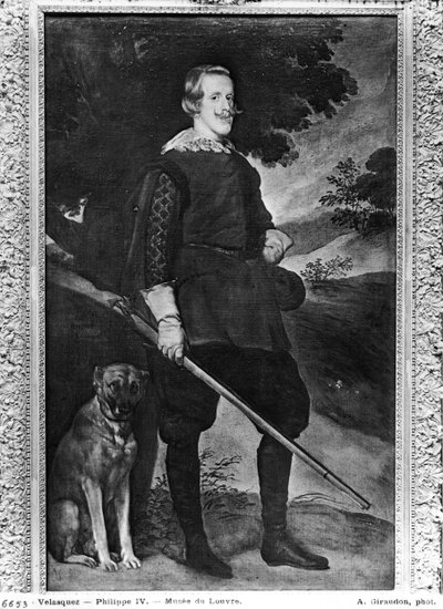 Portret van Filips IV (1605-65) Koning van Spanje als Jager door Diego Velázquez